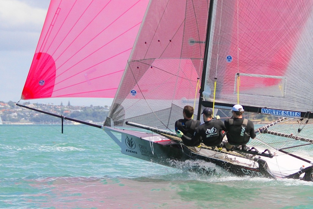 Events Clothing - 18ft Skiffs, Auckland January 13, 2013 © Richard Gladwell www.photosport.co.nz